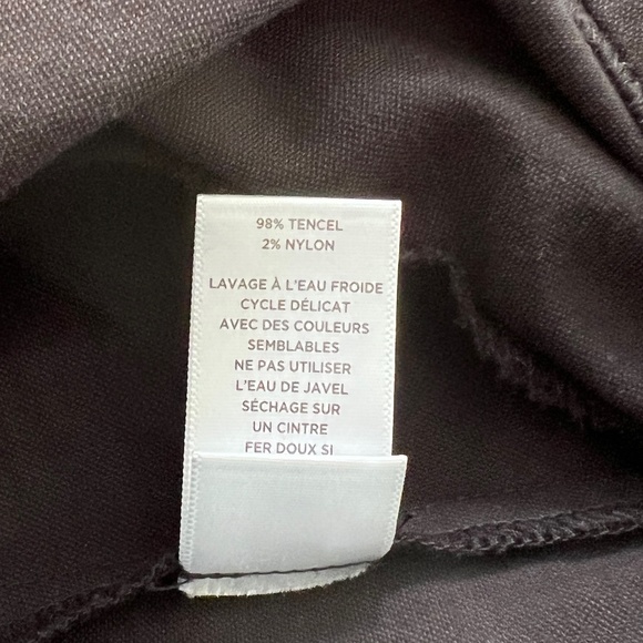 Leo & Sage Size Medium Black V-Neck Sleeveless Jumpsuit POCKETS Wide Leg Cropped - Picture 6 of 8